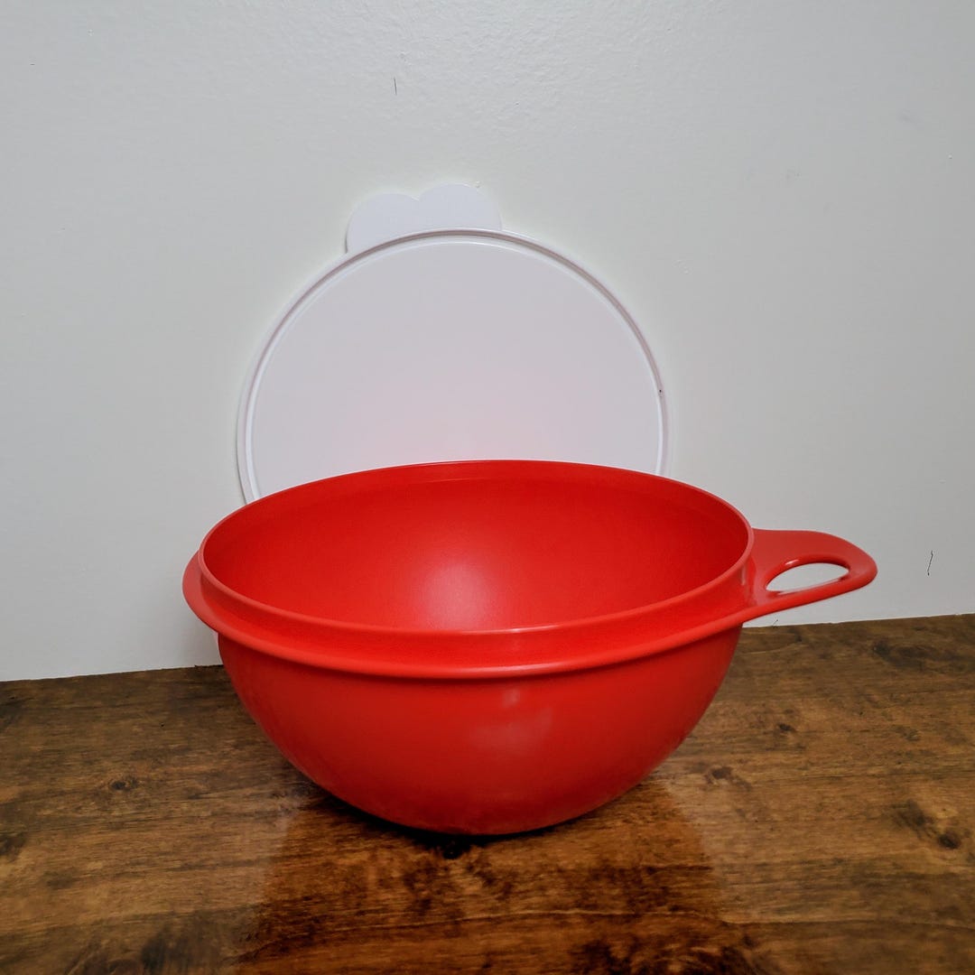 Tupperware 12点 Tupperware Servalier Bowl Yellow 1323-12 w/ Starburst Lid