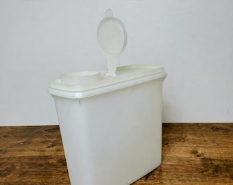 Vintage Tupperware #469 Sheer Pour-N-Stor Medium Cereal Keeper w/ Lid