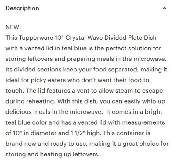 Tupperware CRYSTALWAVE® PLUS DIVIDED DISH – ezmarketim