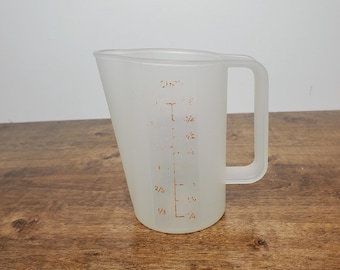 Vintage Tupperware mätkanna 16 oz 2 koppar 500ml 1669 röda siffror