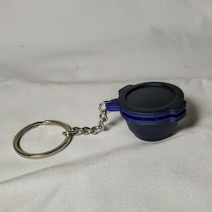 Tupperware Keychain Mini SmartSteamer Steamer Blue Novelty Key Chain