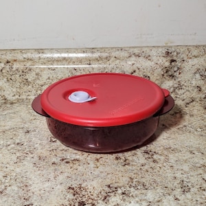 Tupperware Vent & Serve Container Set Orange Coral Microwave Kitchen Food  Storag