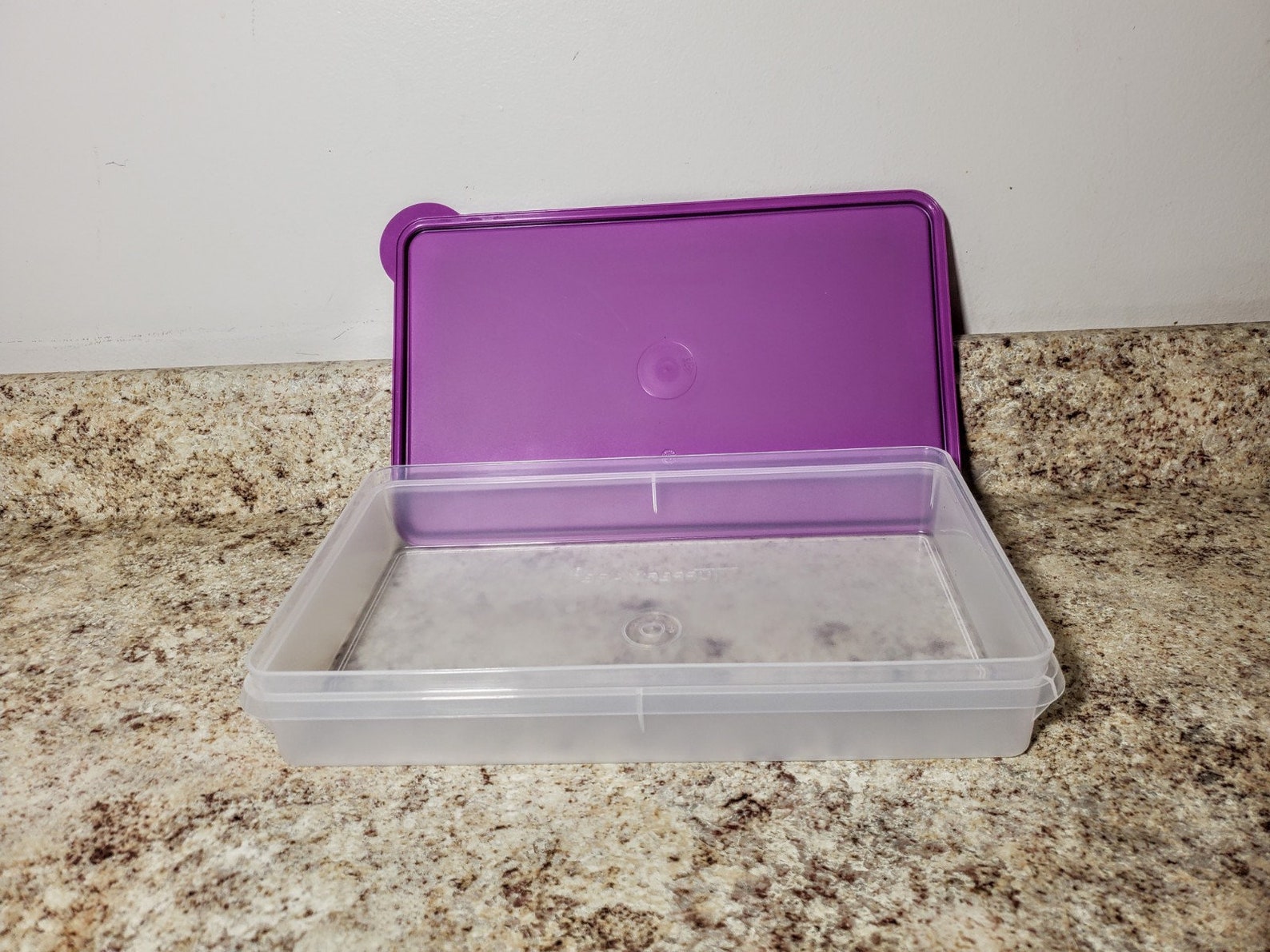 TUPPERWARE Bacon Keeper Jr. Cold Cut Deli Keeper Purple NEW Etsy