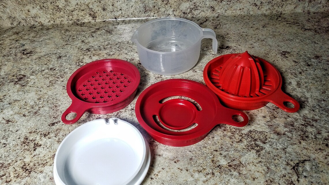 Tupperware All in One Mate Juicer Zester Grater Egg Separator Etsy