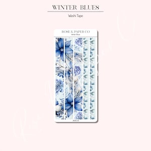 Winterblues Weihnachten - Washi Tape Planer oder Journal Aufkleber - JK013-10