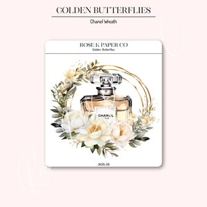 GOLDEN BGOLDEN Farfalle - Corona di profumo - Planner o adesivi per diario - JK015-08