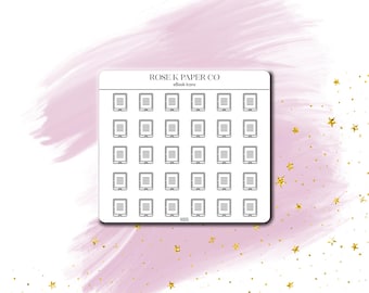 eBook Icons - Kindle or Kobo - Stickers | Reading Journal, Planner Stickers - I005
