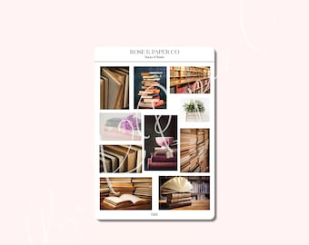 Stacks of Books | Reading Journal - Planner or Journal Stickers - E002