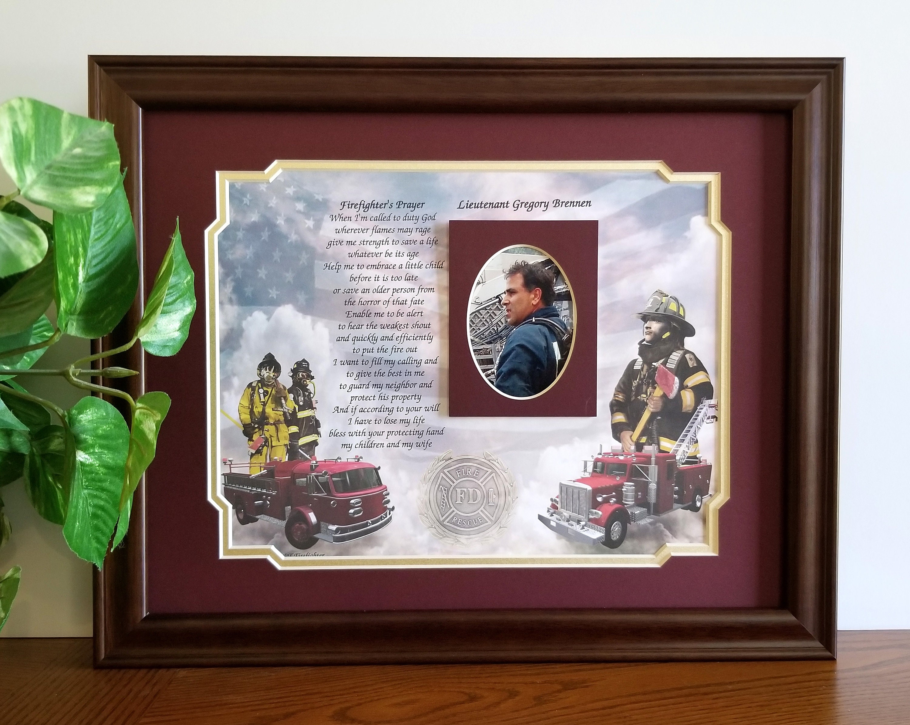 Firefighter Gifts Personalized Firefighter Gift Firefighter Etsy