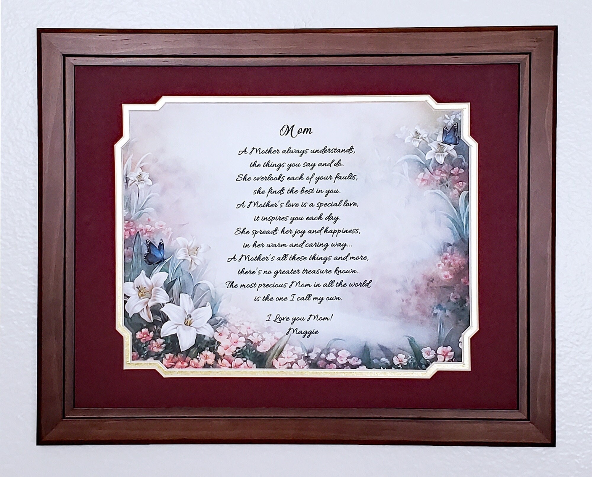 Personalised Poem Step Mum Mother Gifts Birthday Christmas Thank You