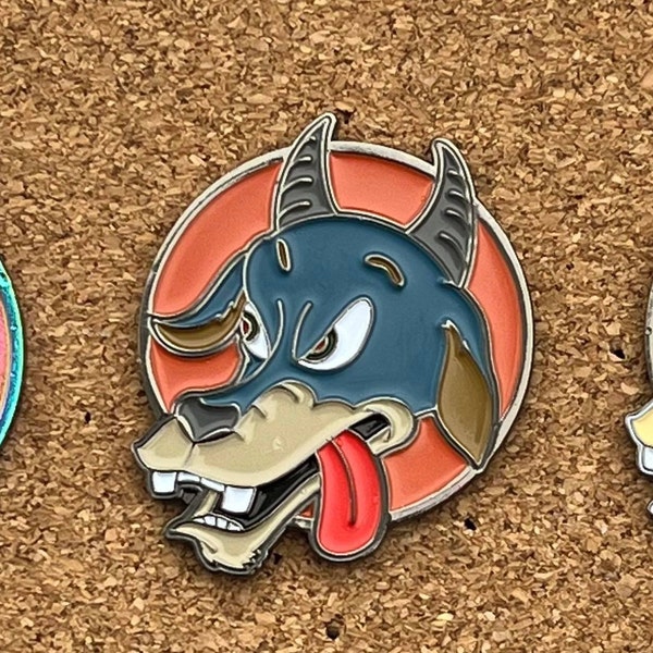 Billy Strings pin - Mire Wolf "HUNTER" variant