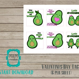 VALENTINES DAY TAG - avocados