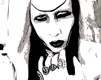 Marilyn Manson Painting