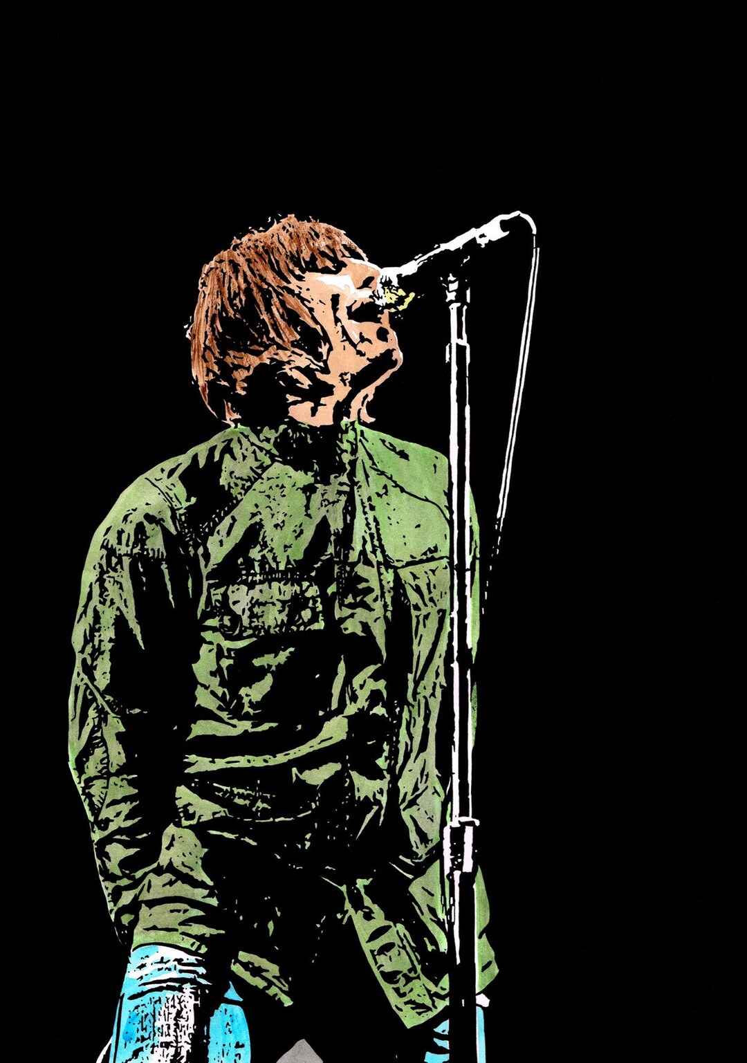 Liam Gallagher Legendary Music Art Teppich main image 0