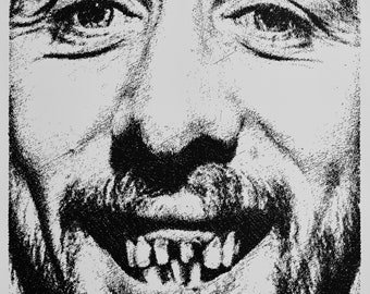 Shane MacGowan Ink Drawing