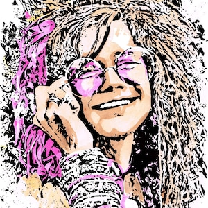 Janis Joplin Painting