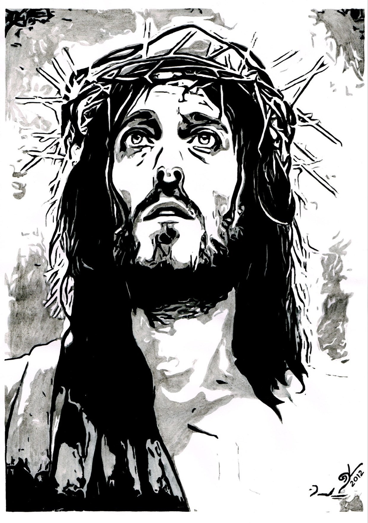 Jesus of Nazareth Original Painting | Etsy