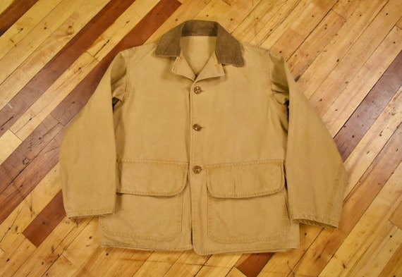 50s Field Jacket Size Small Duck Canvas Hunting V… - image 1
