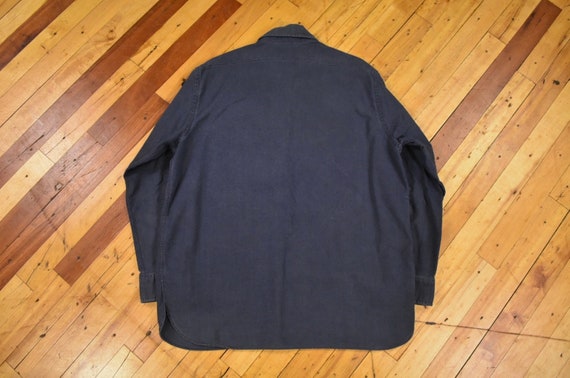 70s 80s LL Bean Chamois Shirt Size XL Cotton Flan… - image 6