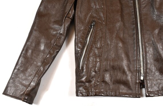 70 s cafe Vintage Racer 38 petit Sears en cuir Vintage cafe Boutique cuir souple marron veste moto motard homme e708de 70 s cafe Vintage Racer 38 petit Sears en cuir Vintage cafe Boutique cuir souple marron veste moto motard homme e708de