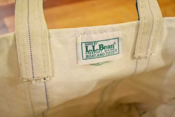 Vintage LL Bean Boat & Tote Bag Canvas Made in USA 90s - Etsy