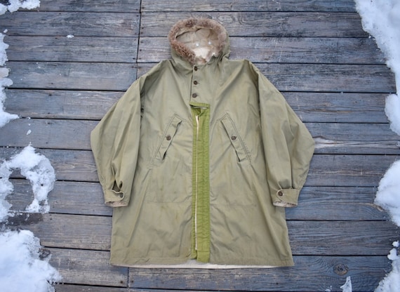 1940s WW2 US Army M42 Reversible Mountain Parka w/ Original Liner