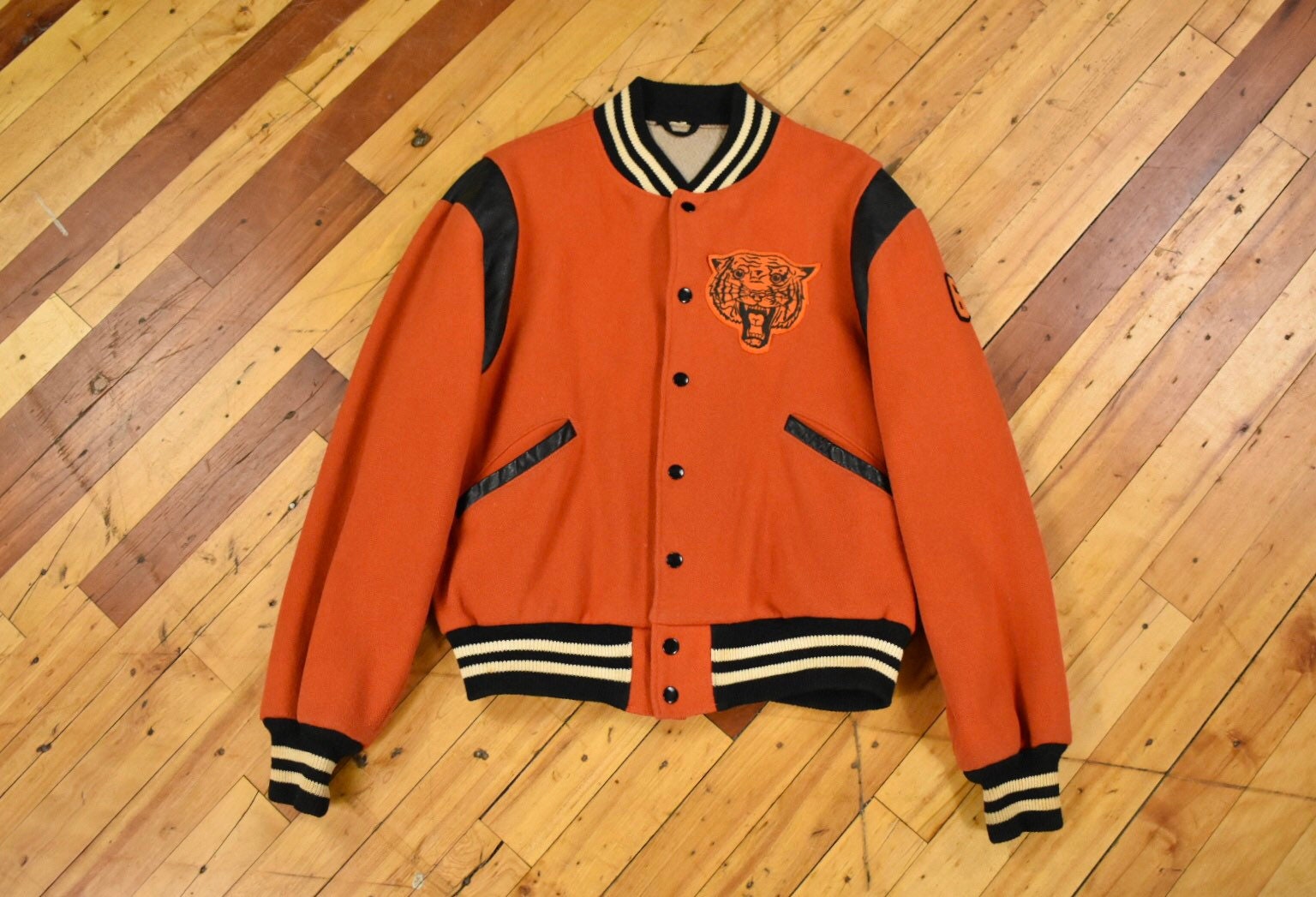 60s Tigers Varsity Jacket Size Small 