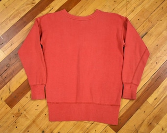50s Faded Red Sweatshirt Size Medium Vintage