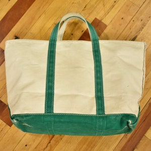 80s LL Bean Boat & Tote Bag Canvas Made in USA Vintage - Etsy Canada