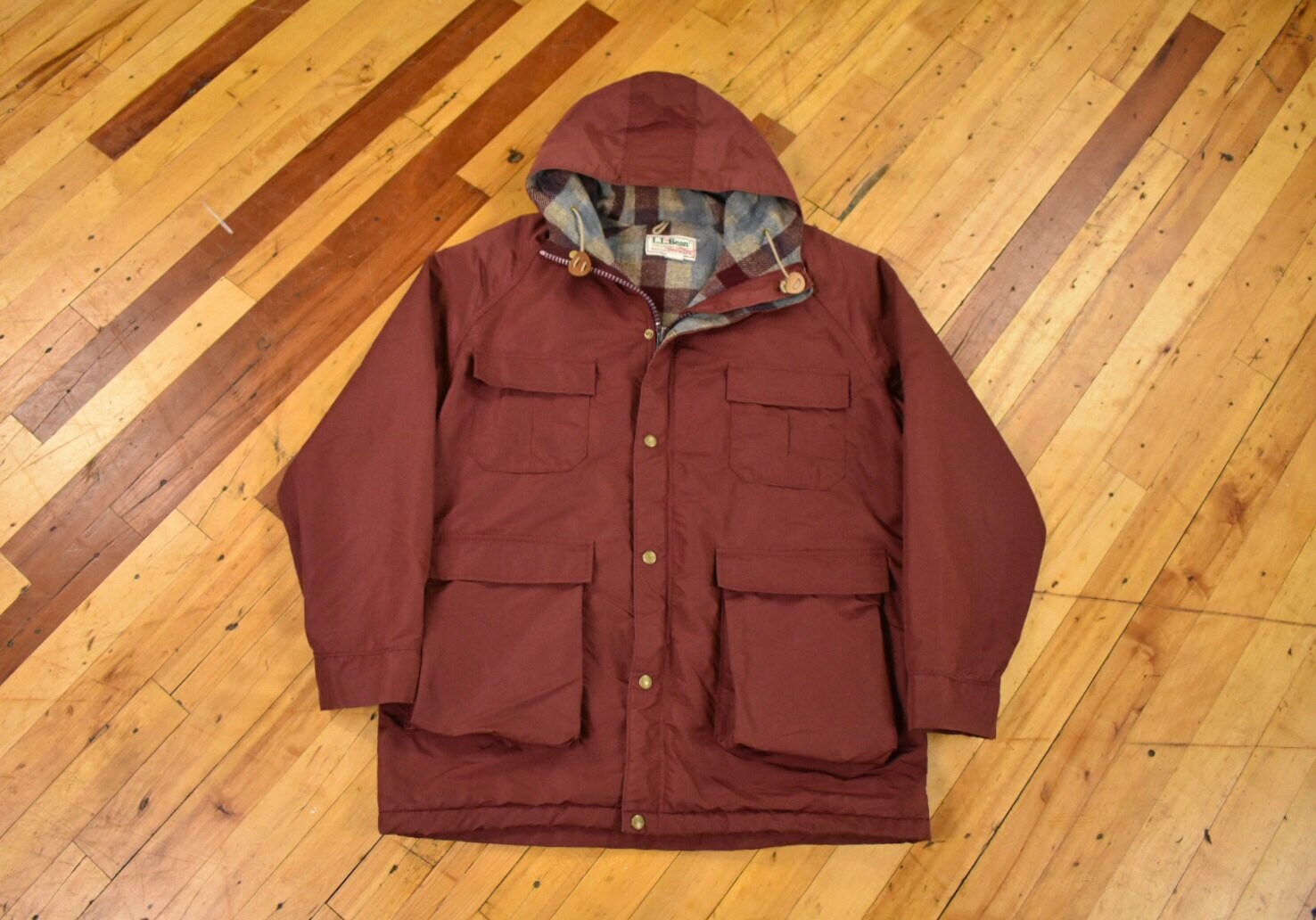 LL Bean Large Baxter State Parka Wool Lined Jacket 70s 80s - Etsy