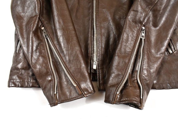 70 s cafe Vintage Racer 38 petit Sears en cuir Vintage cafe Boutique cuir souple marron veste moto motard homme e708de 70 s cafe Vintage Racer 38 petit Sears en cuir Vintage cafe Boutique cuir souple marron veste moto motard homme e708de