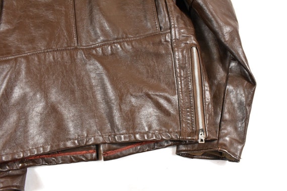 70 s cafe Vintage Racer 38 petit Sears en cuir Vintage cafe Boutique cuir souple marron veste moto motard homme e708de 70 s cafe Vintage Racer 38 petit Sears en cuir Vintage cafe Boutique cuir souple marron veste moto motard homme e708de