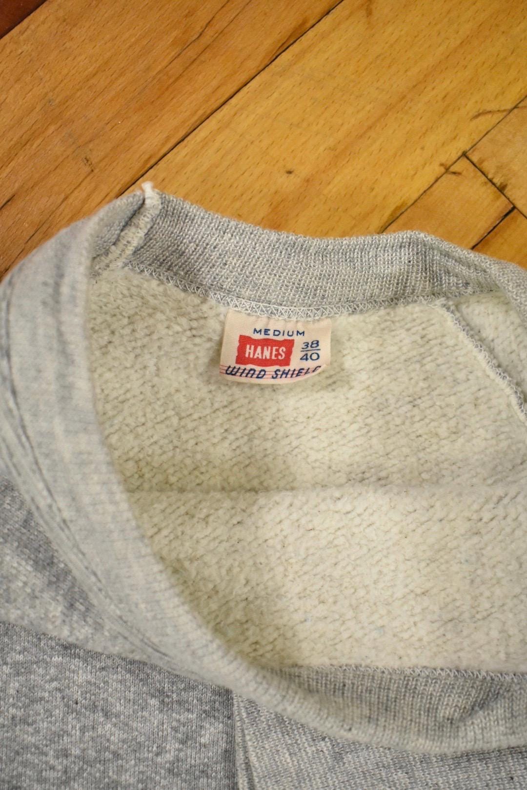 【XL‼️】60s HANES WIND SHIELD SWEAT SHIRTS 50s 60s Hanes Size Medium Windshield Sweatshirt Vintage