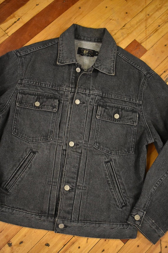 90s RRL Denim Jacket Small Faded Vintage Made in USA Double RL - Etsy
