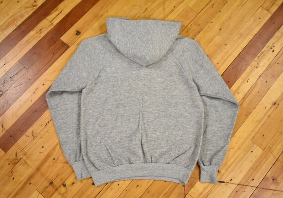 Sweat à Capuche Vintage Russell Raglan Années 70 - Taille S - Rouge - Occasion Bon état