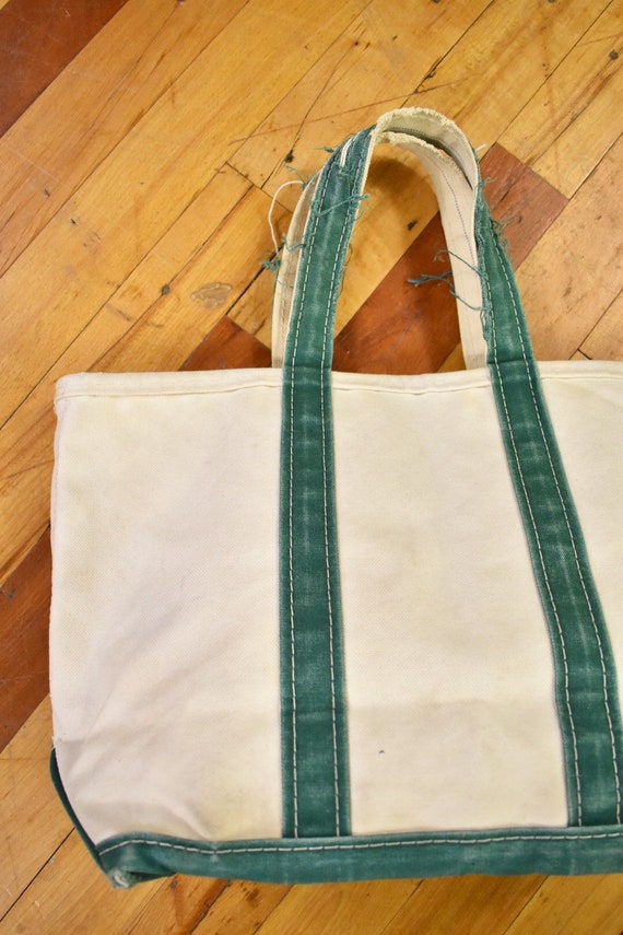 Vintage LL Bean Boat & Tote Bag Canvas Made in USA 90s - Etsy