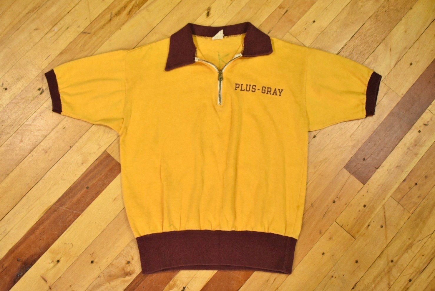 トップス Champion / 60's harf sleeves sweat 60s Champion Size Medium Rayon Warm-up Jersey Vintage Short