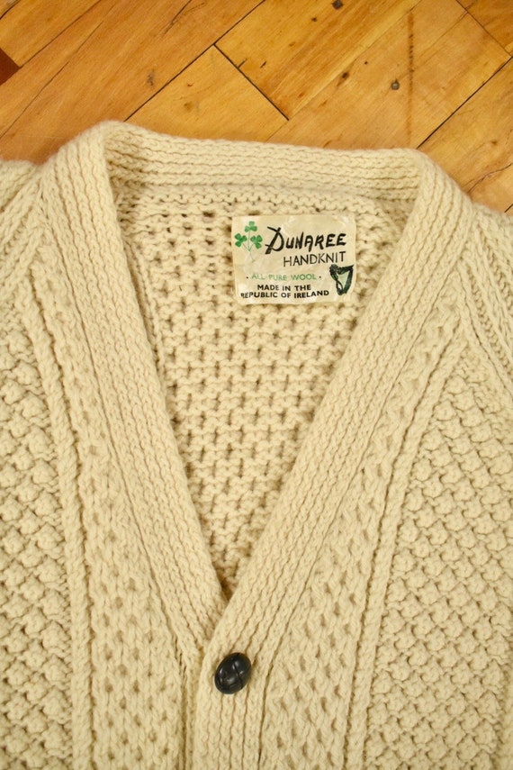Irish Cable Knit Sweater Men’s Size Medium Fisher… - image 3