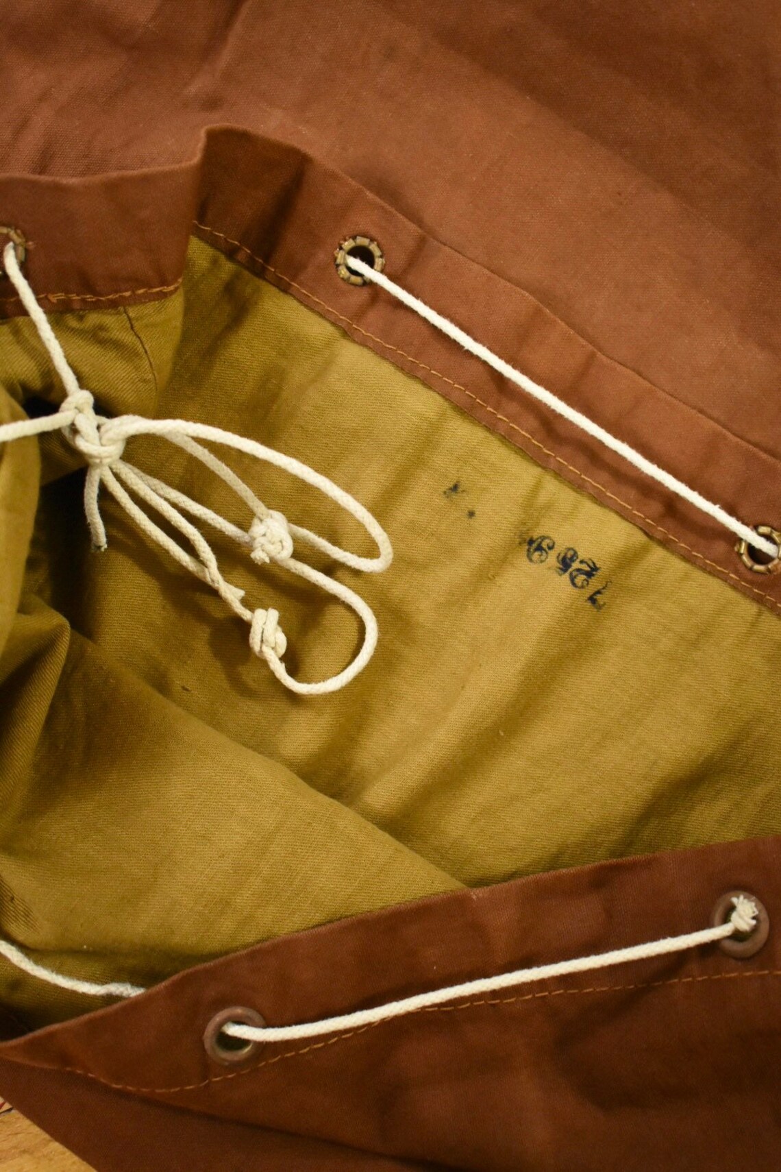 1940s Duffle Bag Canvas & Leather Vintage WWII US Military Etsy