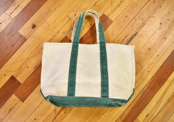 Vintage LL Bean Boat & Tote Bag Canvas Made in USA 90s - Etsy