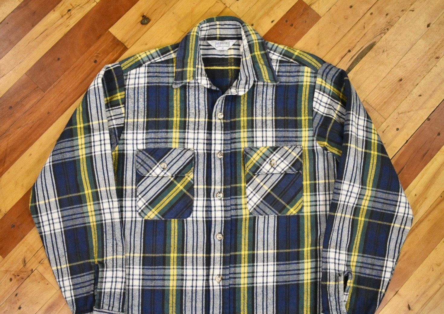 70s 80s Five Brother Shirt Size Medium Cotton Flannel Vintage 70s 80s Five Brother Shirt Size Medium Cotton Flannel Vintage