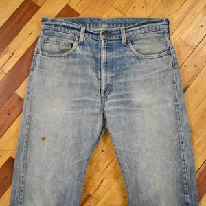 80s Levis 505 Size 35 x 32 Denim Vintage Jeans