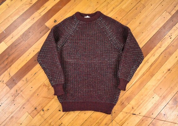 Vintage Small Knit Wool Sweater Made In England