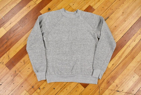 70s Sweatshirt Small Vintage Raglan Sleeve Heather
