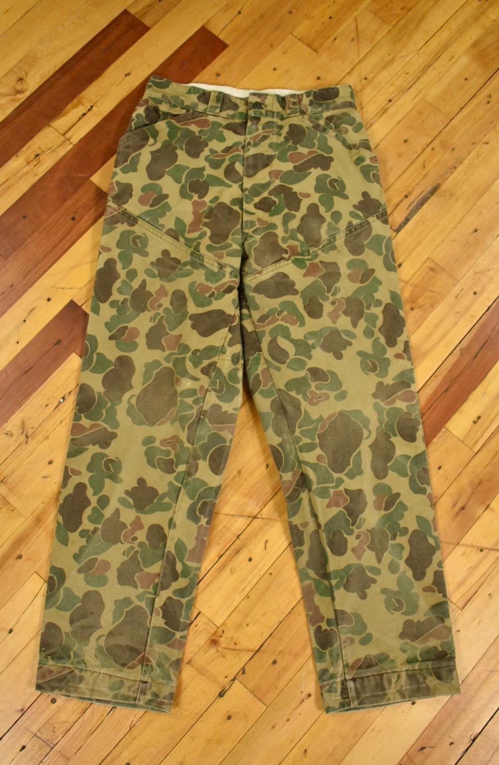 Sears 60s〜 Duck Hunter Camo pants 60s Sears Duck Camo Pants Size 29 X 28 Vintage Hunting