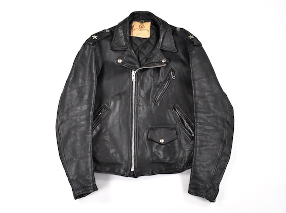Beck Leather Jacket Large Size 44 Biker Motorcycle