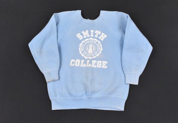 50s 60s Champion S/M Sweatshirt Raglan Sleeve Fade