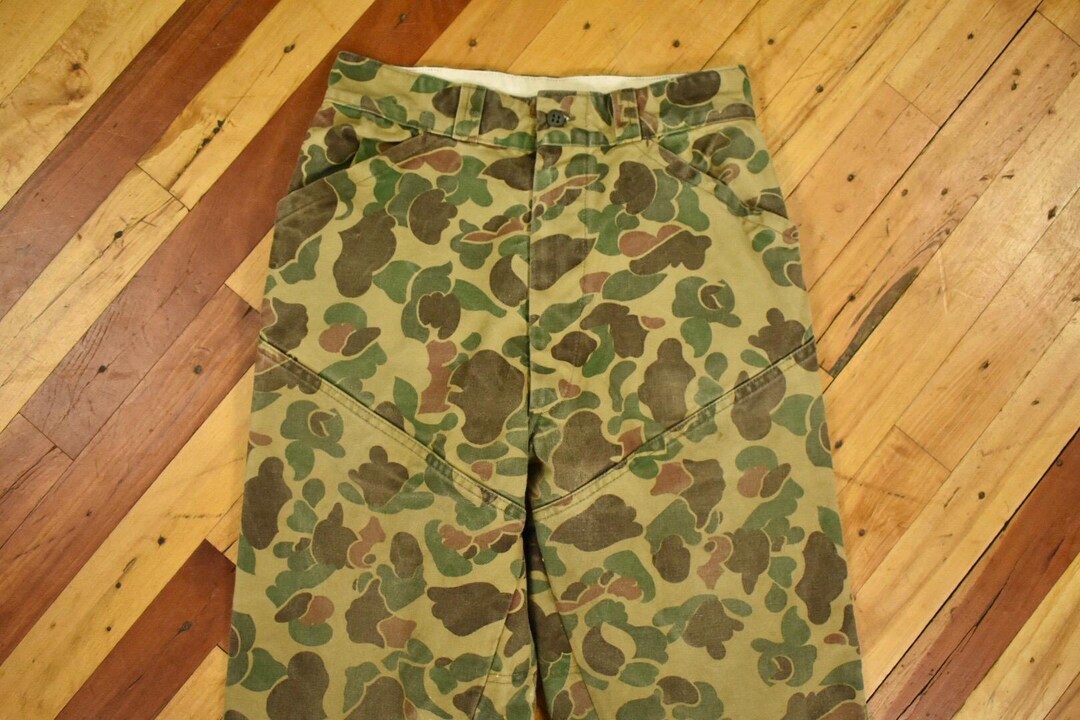 Sears 60s〜 Duck Hunter Camo pants 60s Sears Duck Camo Pants Size 29 X 28 Vintage Hunting