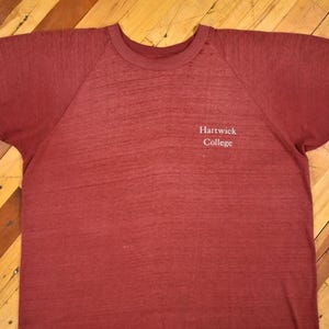 70s Hartwick College T-Shirt Size XL Champion Tee Vintage