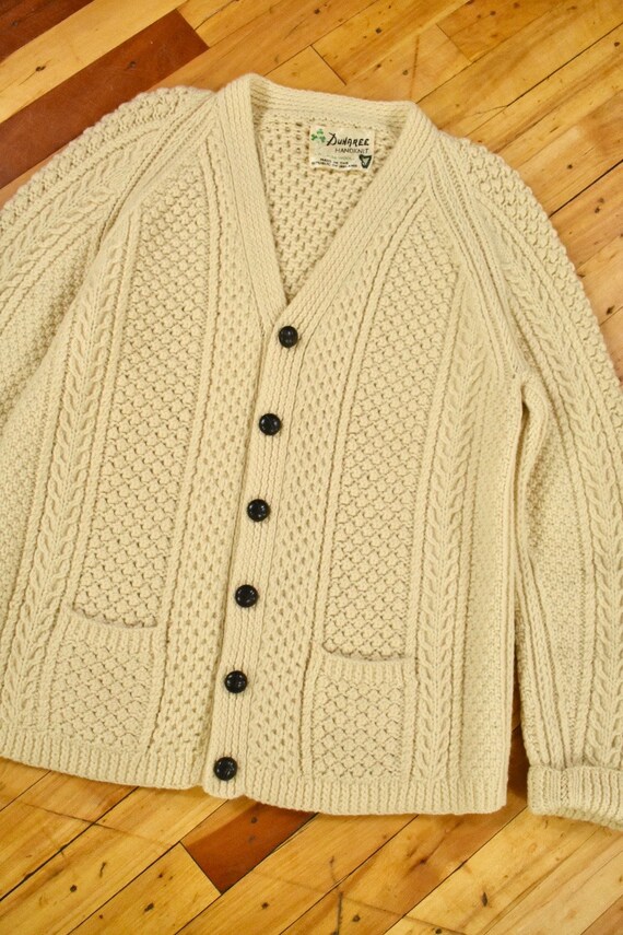 Irish Cable Knit Sweater Men’s Size Medium Fisher… - image 2